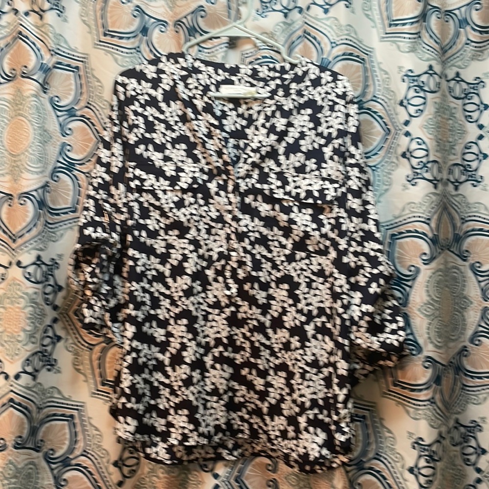 Dark blue blouse